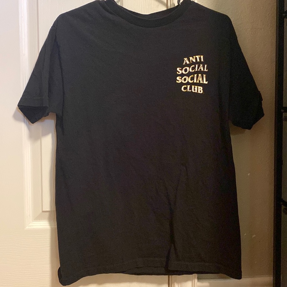 Anti social social club goldy tee. Used